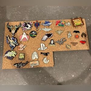 Various enamel pins